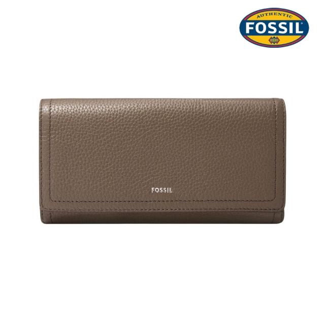 【FOSSIL】Logan 三折真皮拉鍊RFID防盜長夾 出國必備 (多款可選)