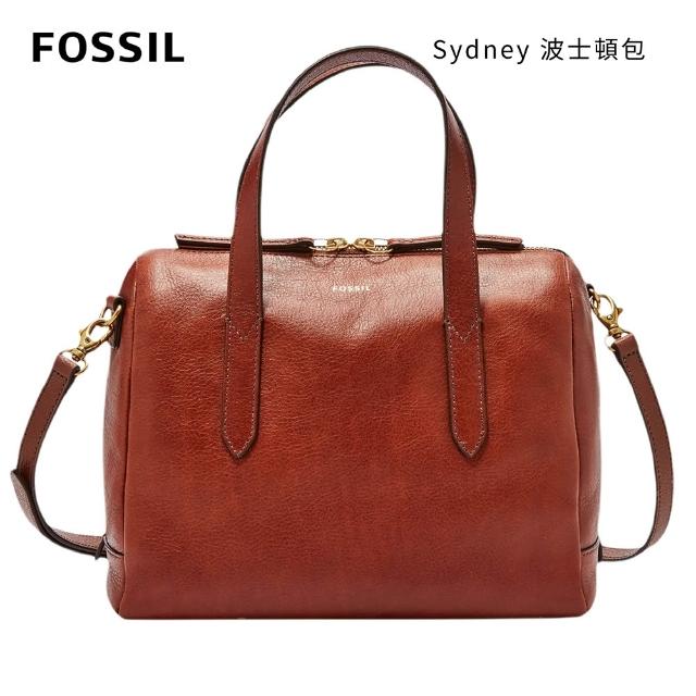 【FOSSIL】Sydney 輕量真皮波士頓包 (多色可選 單一價)