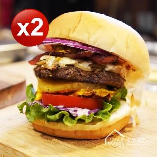 【無敵好食】特大美式-純牛肉漢堡排 x2包(735g/包_5片入)