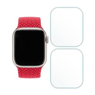 【RedMoon】Apple Watch Series 11/10/9/8/7 3D高清透明TPU奈米水凝膜滿版螢幕保護貼 2入 41/42/45/46mm