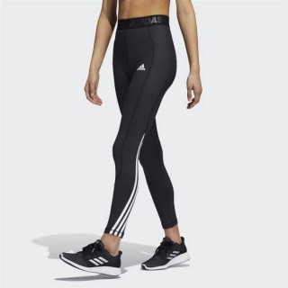 【adidas 愛迪達】運動褲 運動長褲 緊身褲 女運動褲 黑 TF 3S TIGHT(GR8248)