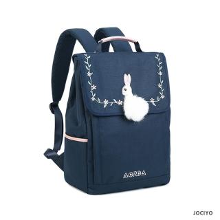【JOCIYO】絨球刺繡 多功能大容量 高年級學生書包後背包雙肩包(BA053)