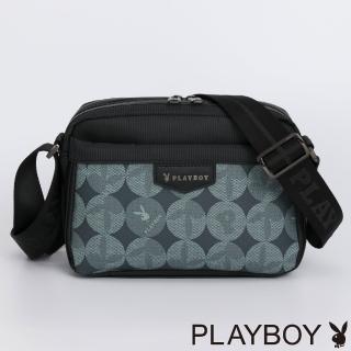 【PLAYBOY】斜背包-小 League系列(灰色)