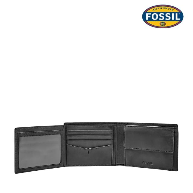 【FOSSIL】Allen 真皮RFID防盜證件格零錢袋皮夾 出國必備 (多款可選 單一價)