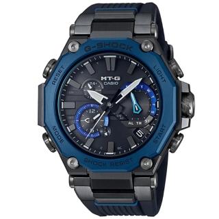【CASIO 卡西歐】MTG系列 藍牙多功能電波手錶(藍x黑 MTG-B2000B-1A2)