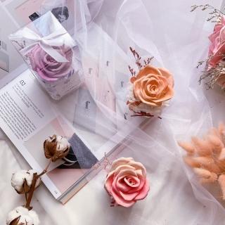 【MY DEAR STRAWBERRIES】超人氣雙色玫瑰擴香花 含5ml精油(花禮/花盆/擴香花/送禮/辦公室/小物/療癒/香氛)