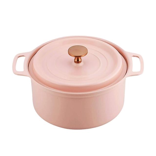 【台隆手創館】陶瓷塗層IH對應無水鍋18cm(珊瑚粉/珊瑚黃)