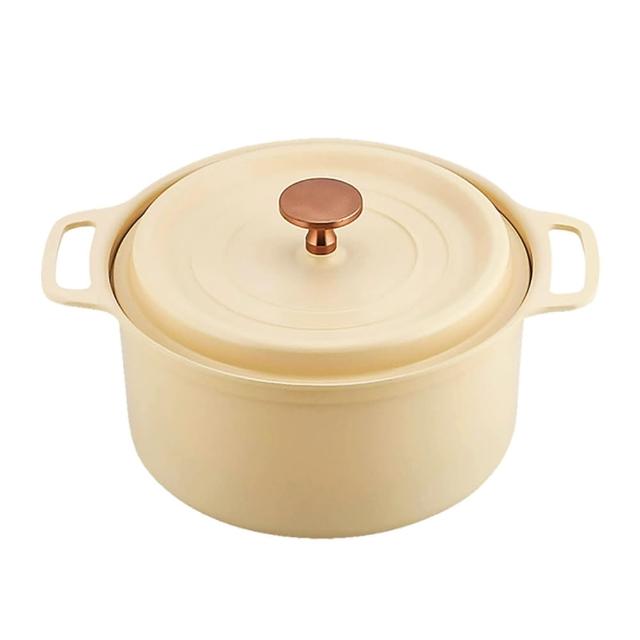【台隆手創館】陶瓷塗層IH對應無水鍋18cm(珊瑚粉/珊瑚黃)
