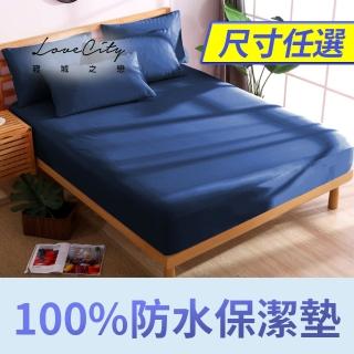 【寢城之戀】台灣製 專業級吸濕排汗網眼 100%防水防蹣床包式保潔墊*均一價(單/雙/加_多色任選/子品不單賣)