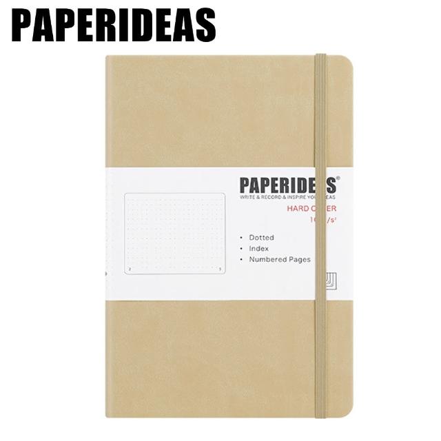 【PAPERIDEAS】A5子彈筆記本 頁碼硬面綁帶筆記本