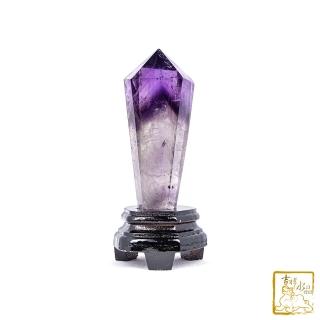 【吉祥水晶】巴西紫骨幹水晶柱 17cm(改善磁場)