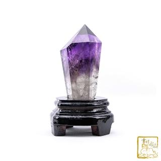 【吉祥水晶】巴西紫骨幹水晶柱 13.4cm(守護愛情)