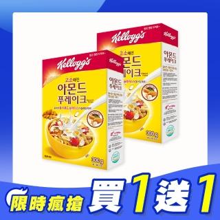 【家樂氏Kelloggs-買1送1】玉米片-香脆杏仁300gx1盒