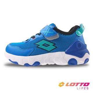 【LOTTO】童鞋 RISE RUN 超輕量跑鞋(藍-LT1AKR3626)