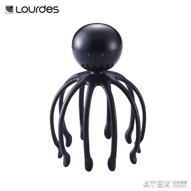 【日本ATEX官方旗艦館】Lourdes小章魚音波紓壓頭皮按摩器(3D防水頭部按摩器)