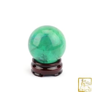 【吉祥水晶】綠螢石球 6.4cm(改善運勢)
