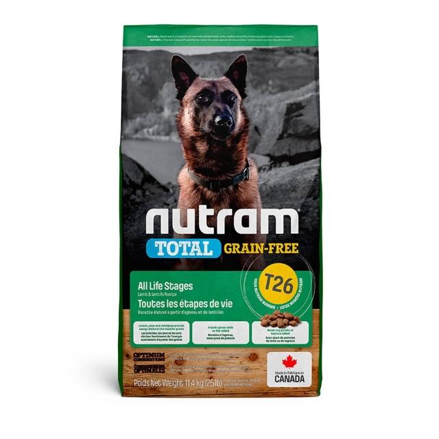 【Nutram 紐頓】T23/T25/T26無穀全能系列狗飼料 11.4kg/25lb(火雞/鮭魚/羊肉、狗糧)