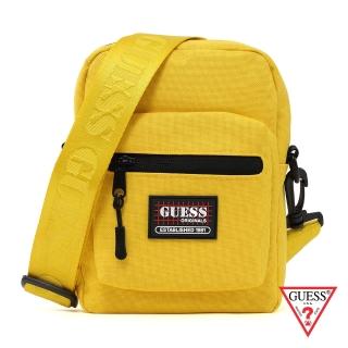 【GUESS】男包-美式街頭LOGO斜背包-黃(PO842892YEL)