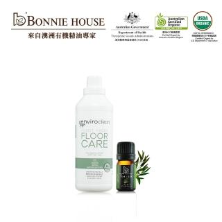 【Bonnie House 植享家】茶樹植萃濃縮洗潔露1L（地面清潔）+雙有機茶樹精油5ml