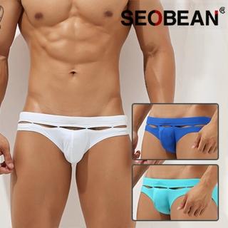 【SEOBEAN】小透視三角泳褲(Swimwear/玩水/海邊/泳池//性感/派對/哈利男孩)