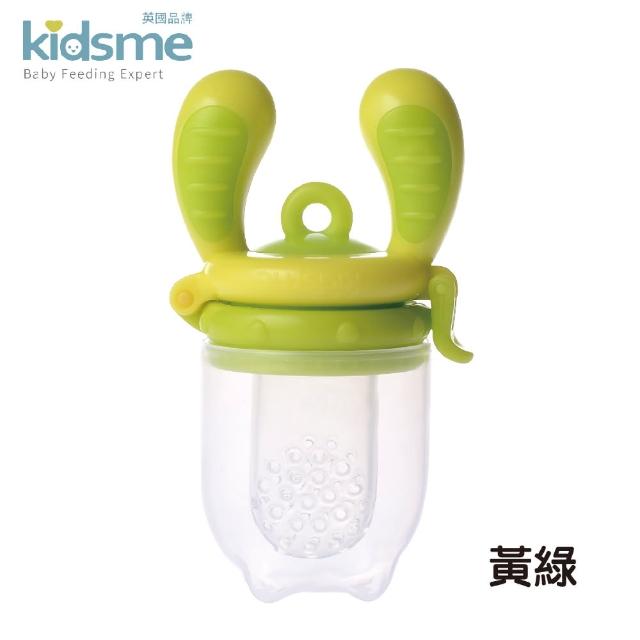 【kidsme】咬咬樂輔食器-M號1入加咬咬樂過濾網袋L號兩入(4個月以上寶寶適用)