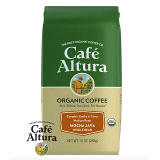 【CAFE ALTURA】有機摩卡爪哇咖啡豆283公克/包(耶加雪菲 曼特寧輕烘完美結合)