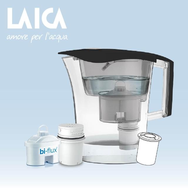 【LAICA 萊卡】義大利高效除菌濾水壺(1壺1芯+除菌濾芯)