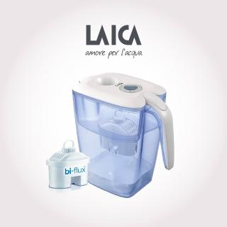 【LAICA 萊卡】義大利原裝進口 Venezia 高效雙流 濾水壺 3.7L(有效濾除水垢及重金屬)