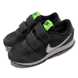 【NIKE 耐吉】休閒鞋 MD Valiant PSV 運動 童鞋 經典款 麂皮 魔鬼氈 輕便 穿搭 中童 黑白(CN8559-017)