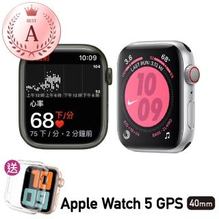 【Apple 蘋果】福利品 Apple Watch Series 5 40公釐 GPS 鋁金屬錶殼 保固6個月 贈矽膠錶帶