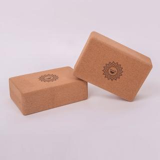 【miracle墨瑞革】加大版專業型高密度軟木瑜珈磚80D 2入組(台灣製造)