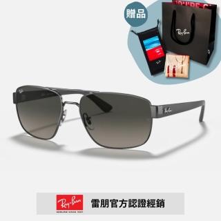 【RayBan 雷朋】雙槓太陽眼鏡(RB3663-004/71 60mm)