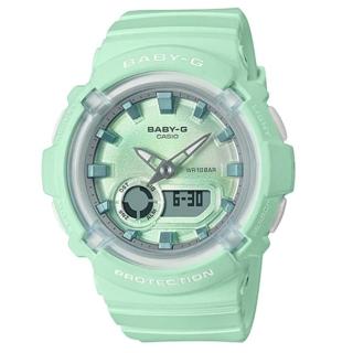【CASIO 卡西歐】BABY-G 運動感系列/43mm/綠(BGA-280-3A)