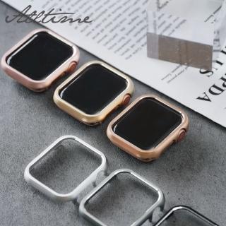 【ALL TIME 完全計時】Apple Watch S7/6/SE/5/4 45mm  輕量鋁合金邊框手錶保護殼