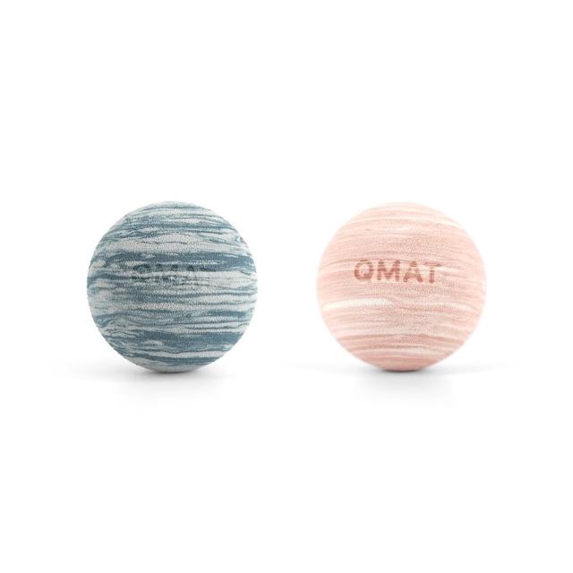 【QMAT】筋膜球2入組 台灣製 40D-70D(按摩球 紓緩痠痛 重量輕 好攜帶 軟硬適中)