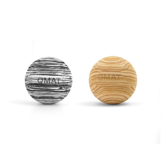 【QMAT】筋膜球2入組 台灣製 40D-70D(按摩球 紓緩痠痛 重量輕 好攜帶 軟硬適中)