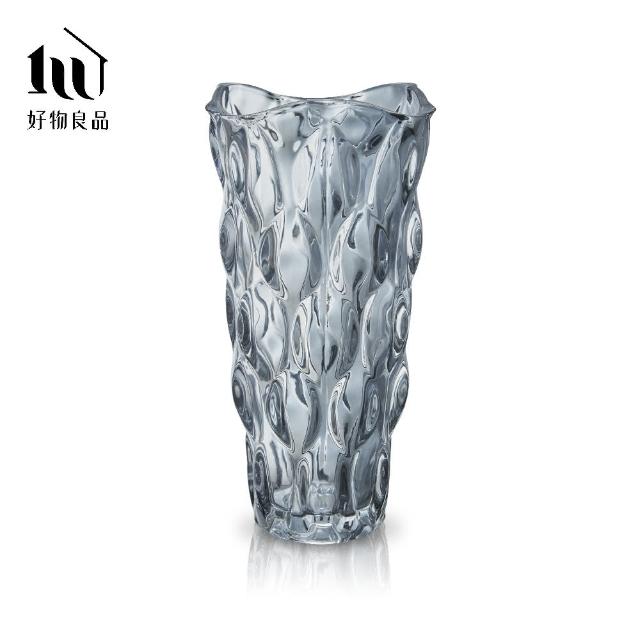 【好物良品】高款_美式輕奢波西米亞水晶玻璃花瓶(花藝花器 插花裝飾品 桌面餐桌擺飾)
