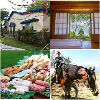 【清境依默騎馬渡假莊園】★小木屋雙人一泊一食(平日升等四人房含早或贈BBQ晚餐2人份)