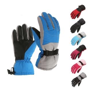 【橘魔法】大人 大童 拚色防風防寒防水手套(兒童 女童 男童 玩雪 保暖 寒流)