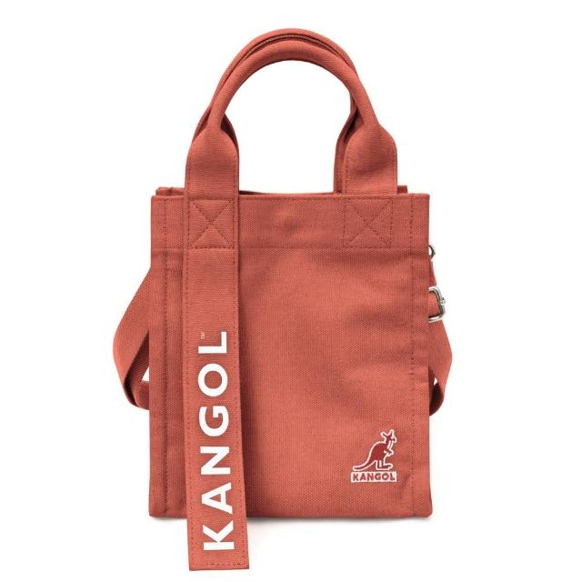 【KANGOL】英國袋鼠帆布可手提側背小方包