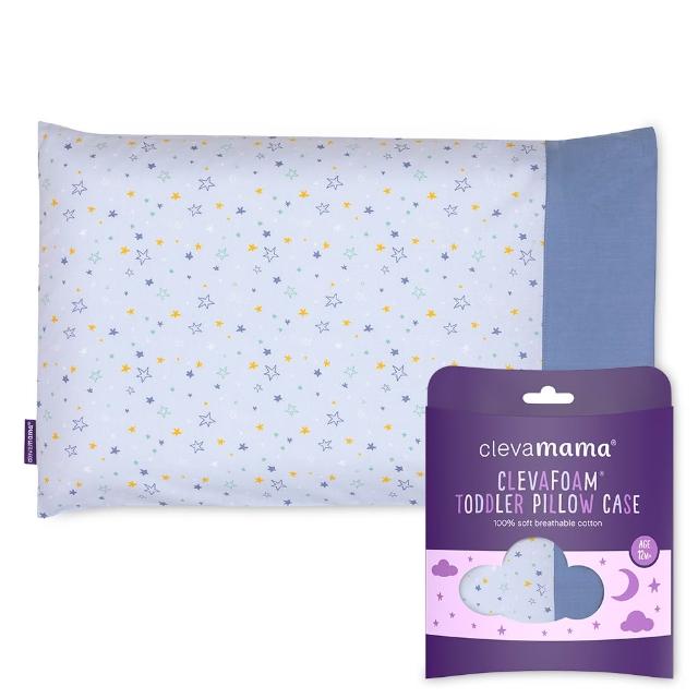 【ClevaMama】防扁頭幼童枕-專用枕套1入 35x55cm(枕頭套 嬰兒枕頭套 幼童枕枕頭套)