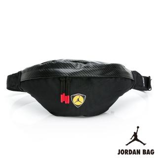 【NIKE 耐吉】腰包 斜背包 小包 Jordan 喬丹 法拉利 運動 黑 JD2213002GS-002_F
