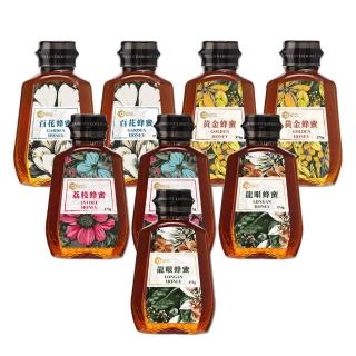 【情人蜂蜜】雙11推薦★momo獨家花萃蜂蜜375gx8入組(龍眼2入+黃金2入+荔枝2入+百花2入)