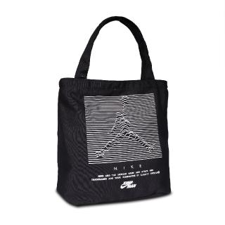 【NIKE 耐吉】拖特包 Jordan Tote Bag 男女款 喬丹 飛人 外出 便利 內有置物小袋 黑 白(JD2213013GS-001)