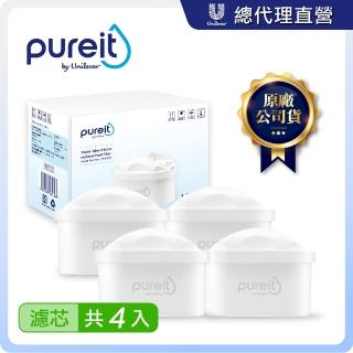 【Unilever 聯合利華】Pureit PX3000即淨濾水壺2.5L去水垢PLUS濾芯(4入組)