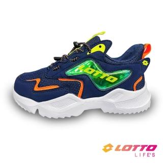 【LOTTO】童鞋 WING RIDE 輕量跑鞋(深藍-LT2AKR6016)