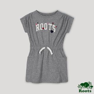 【Roots】Roots 小童- 濃情蜜意系列 愛ROOTS口袋洋裝(灰色)