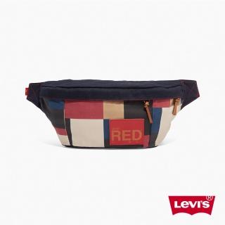 【LEVIS】Red工裝手稿風 男女同款 馬賽克拼接肩背包 / 質感皮標 熱賣單品