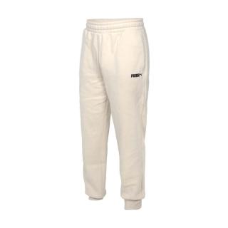 【PUMA】男流行系列CLASSICS寬鬆長褲-歐規 刷毛 針織 休閒 保暖 奶茶黑(53428841)