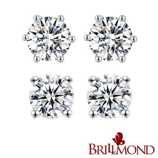 【BRILLMOND】鑽石耳環 60分 F/SI2 18K金(30分X2顆 18K金台 F/SI2)